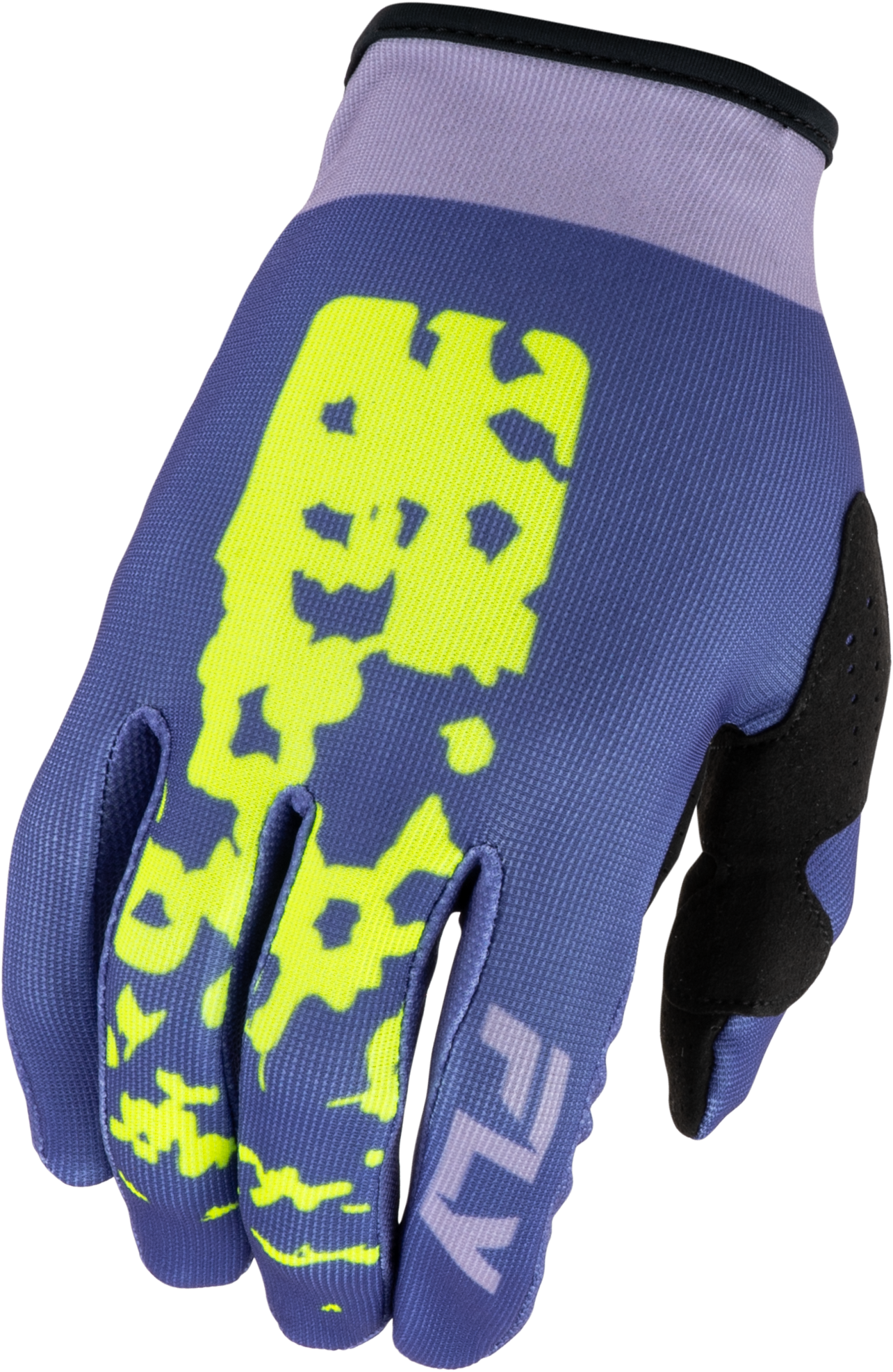 Fly MX27 Women's Lite Gloves Flake - Lavendar / Blue / Yellow