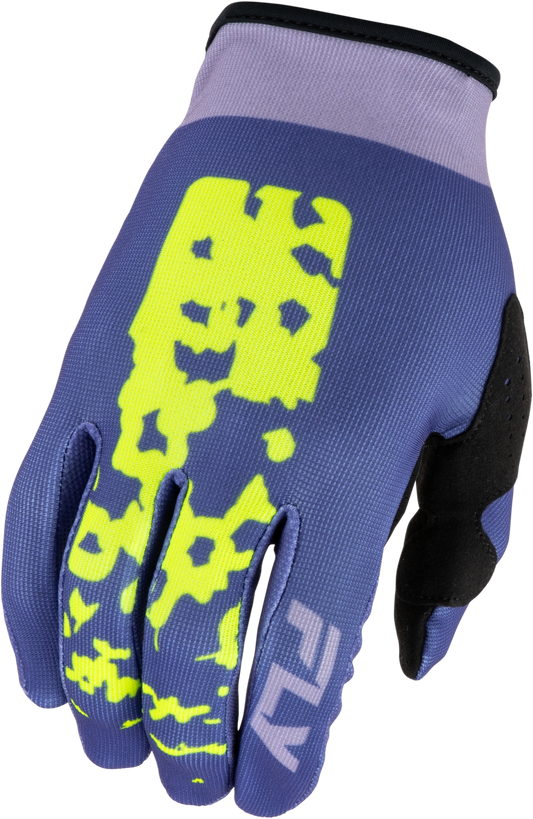 Fly MX27 Women's Lite Gloves Flake - Lavendar / Blue / Yellow