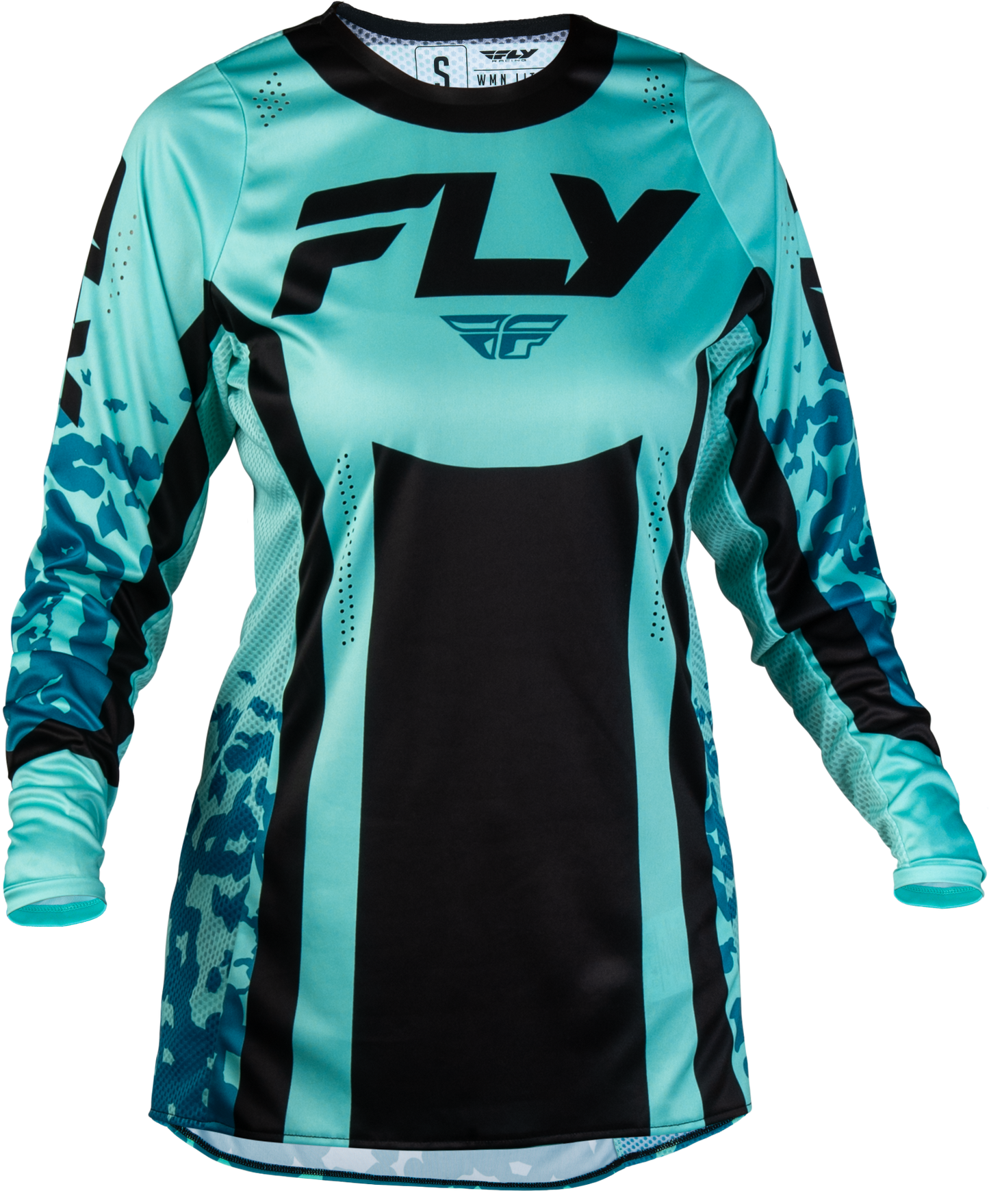 Fly MX27 Women's Lite Jersey Flake - Aqua / Black