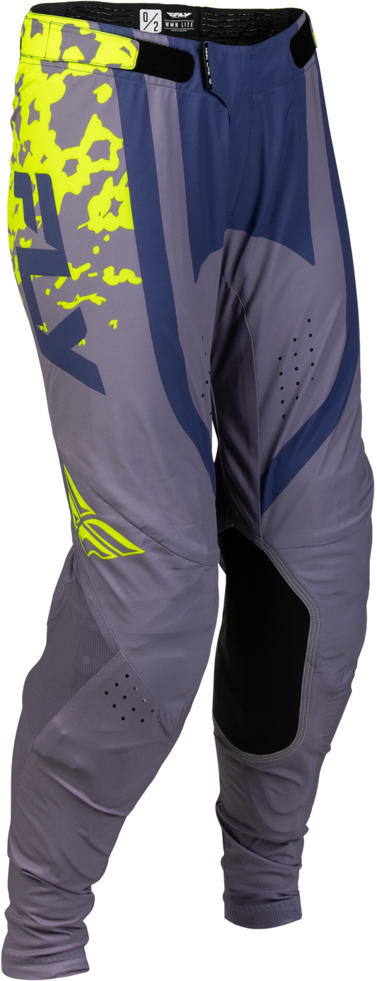 Fly MX27 Women's Lite Pants Flake - Lavendar / Blue / Yellow