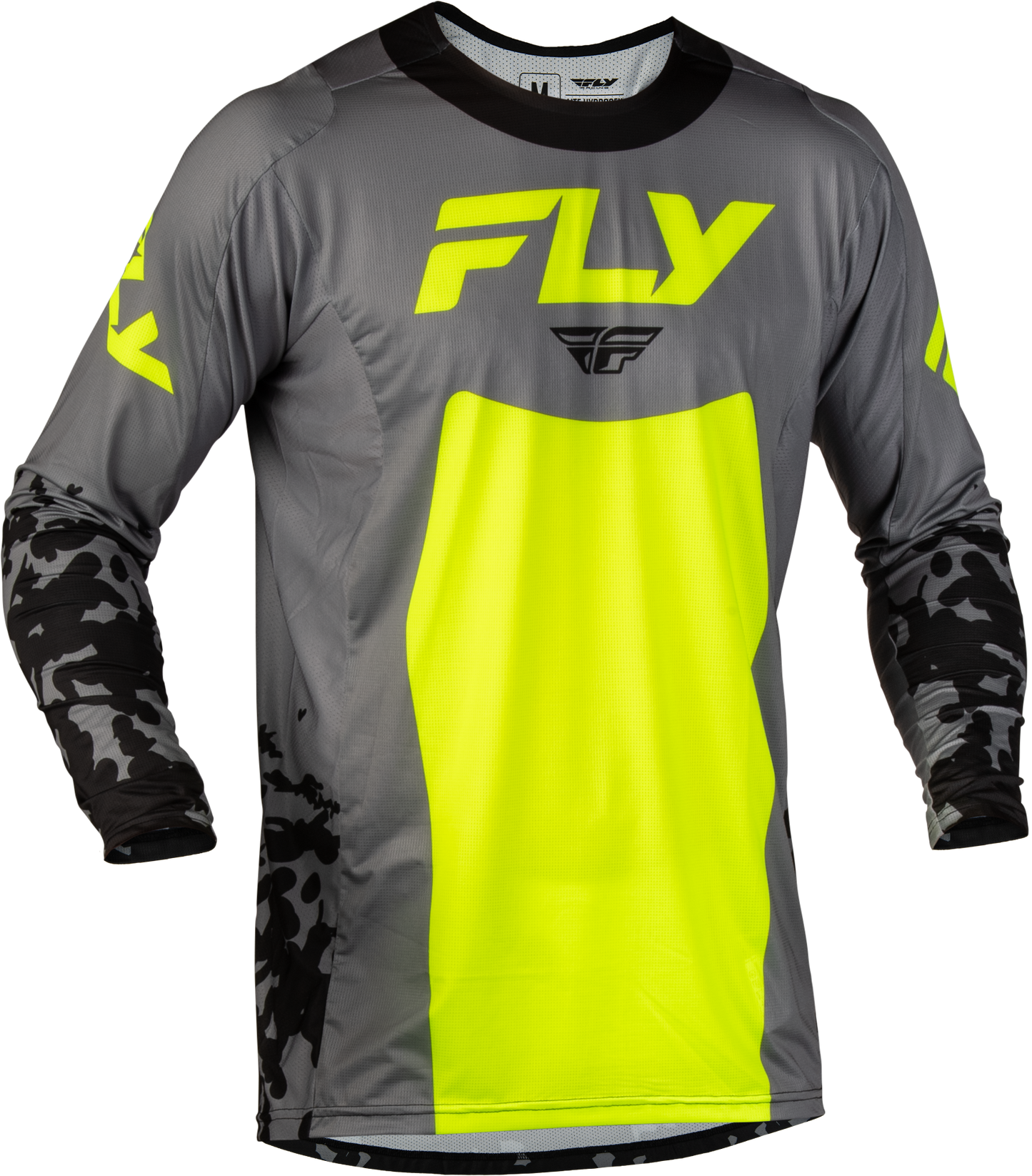 Fly MX27 Lite Jersey Flake - Grey / Yellow