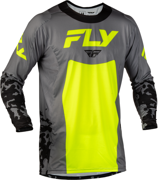 Fly MX27 Lite Jersey Flake - Grey / Yellow
