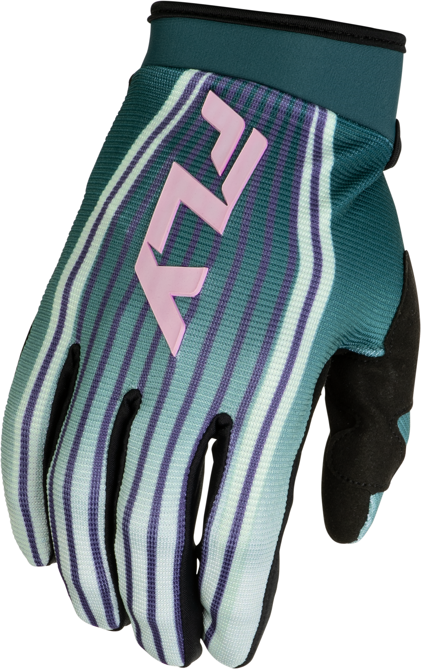 Fly MX27 Youth Women's F-16 Gloves Lift - Green / Pink