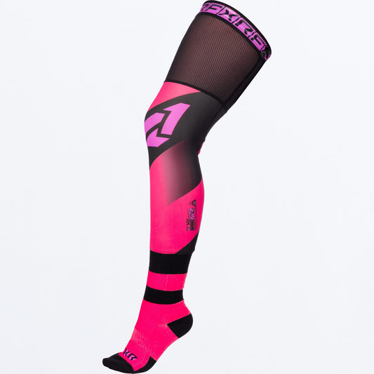 FXR MX26 Riding Socks - Pink / Black