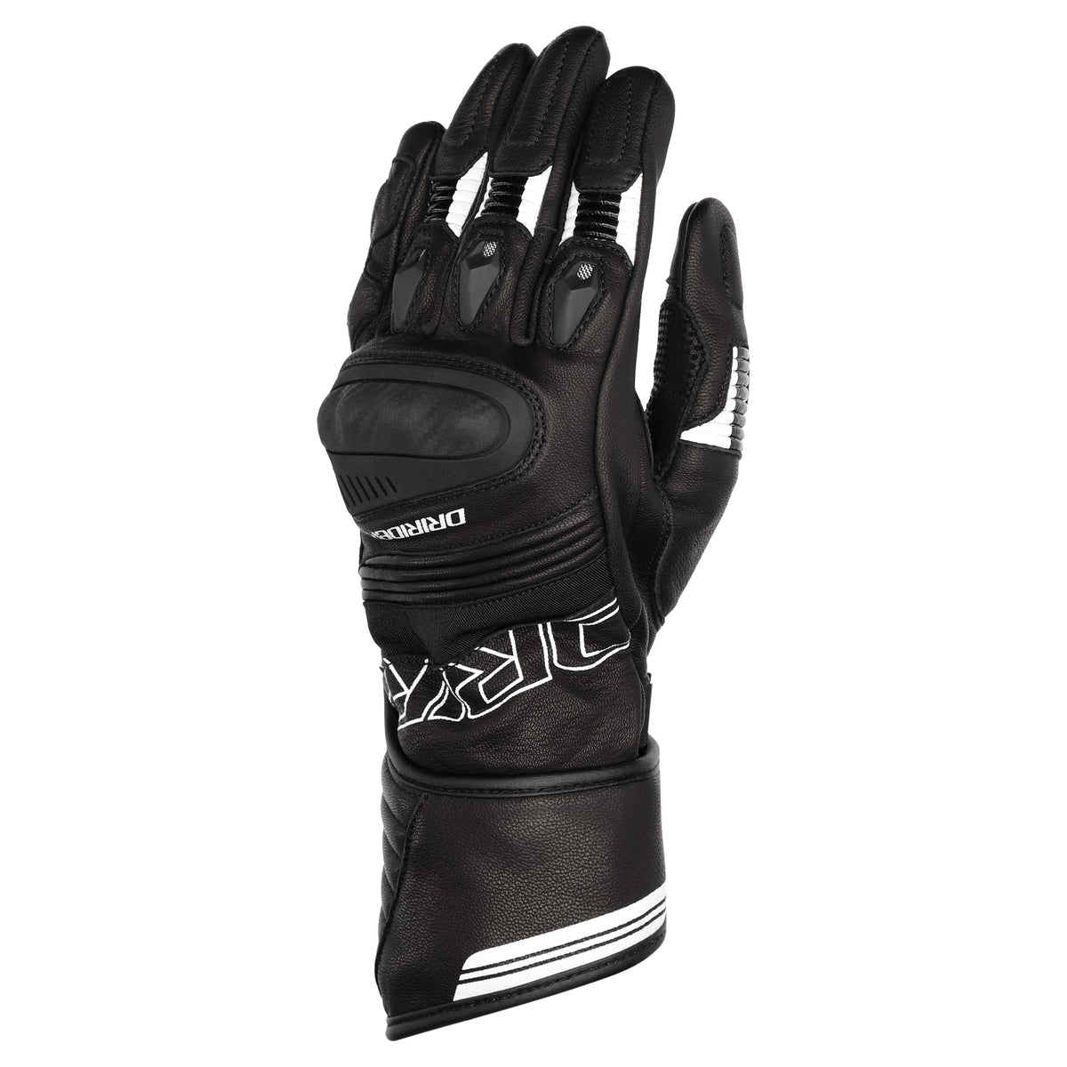 Dririder Torque Long Cuff Gloves - Black / White