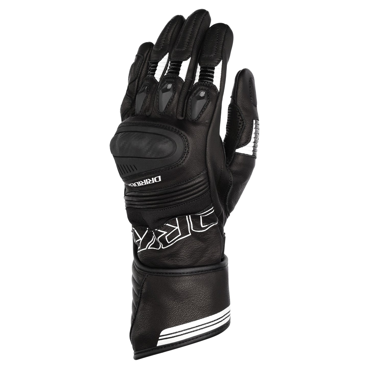 Dririder Torque Long Cuff Women's Gloves - Black / White