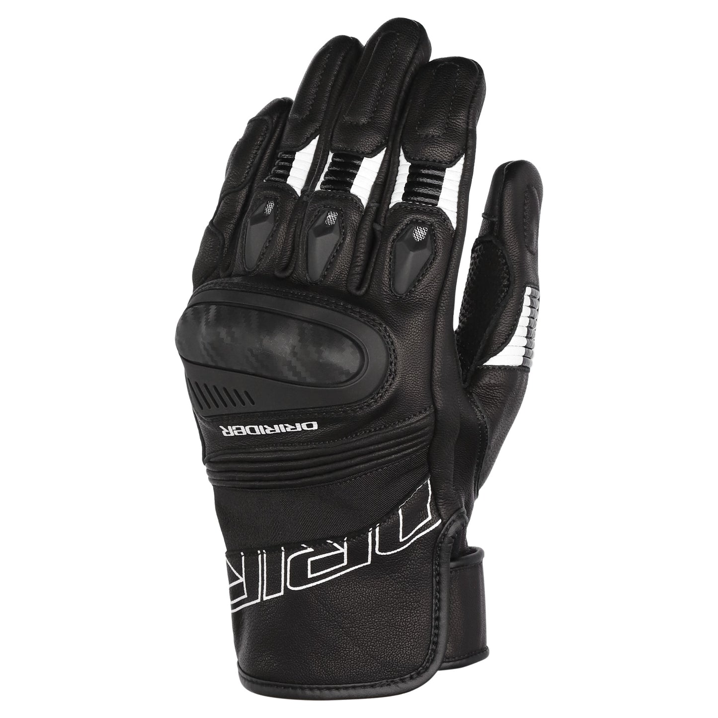 Dririder Torque Short Cuff Gloves - Black / White