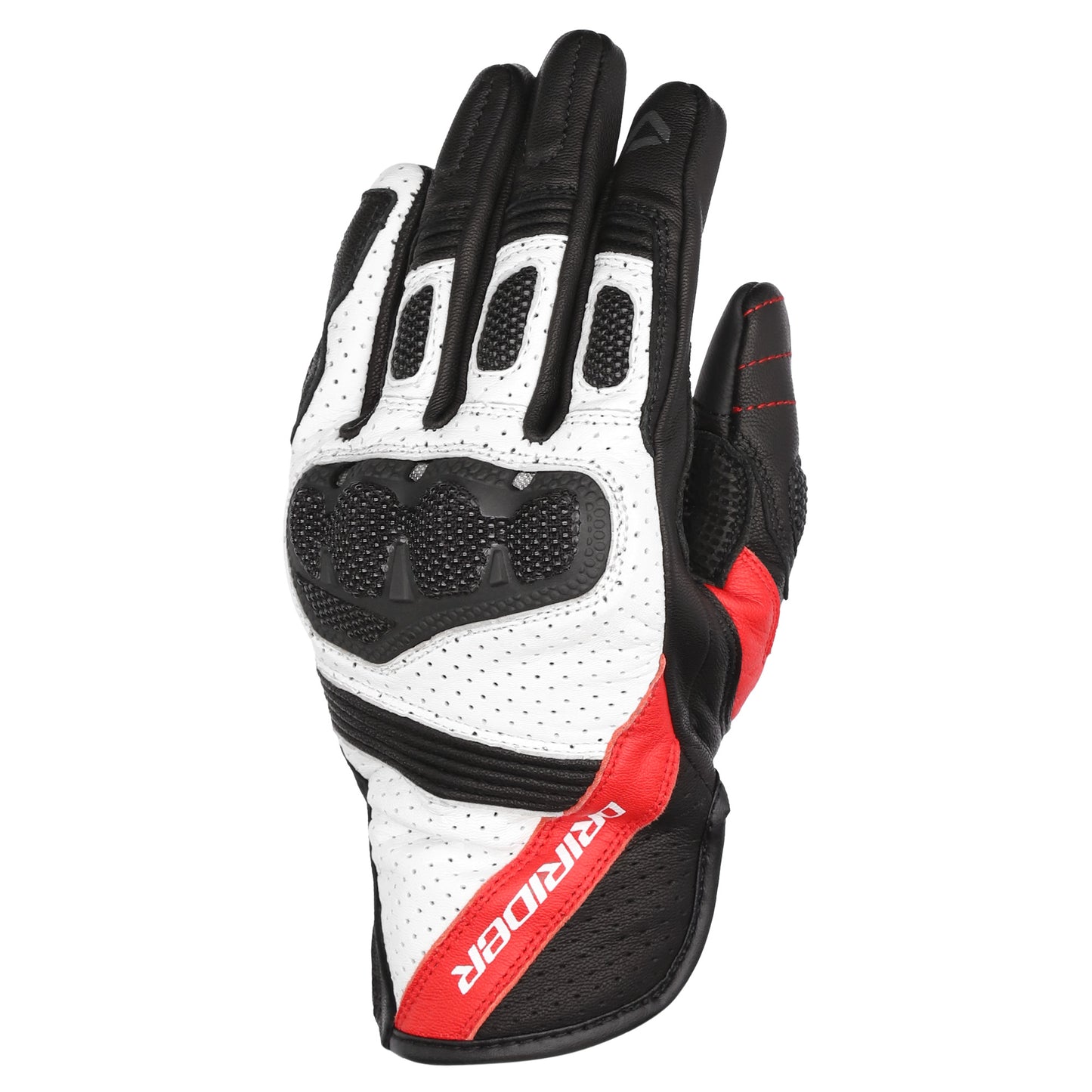 Dririder Covert Gloves - Black / White / Red