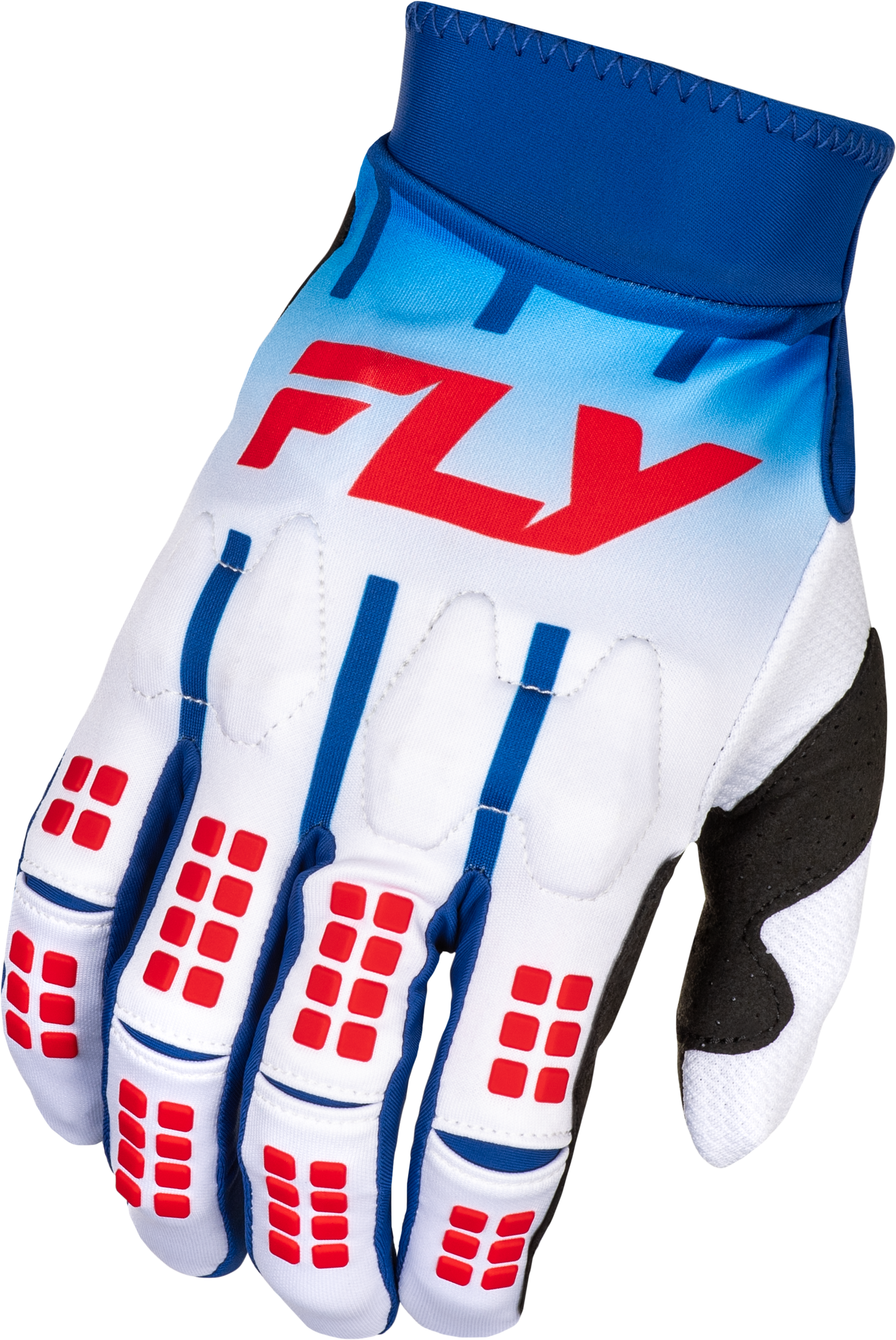 Fly MX25 Evo Gloves - Red / White / Blue