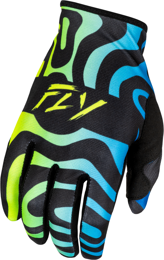 Fly MX25 Lite Zen Gloves - Black / Blue / Yellow