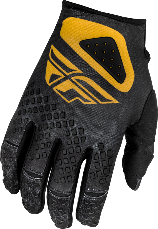 Fly MX25 Youth Kinetic Center Gloves - Black / Gold