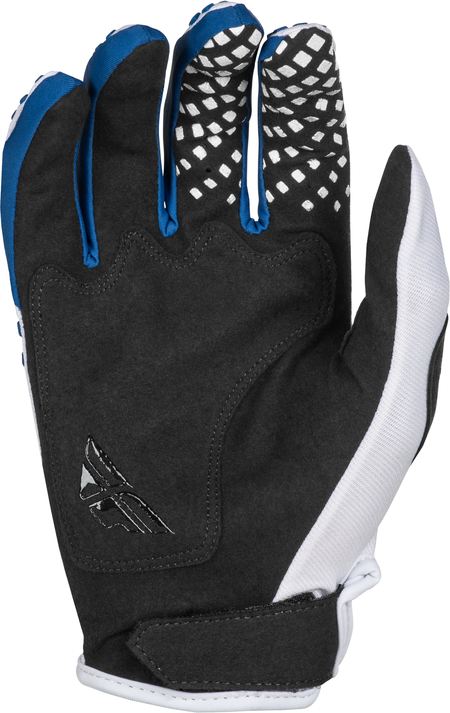 Fly MX25 Youth Kinetic Center Gloves - White / Navy