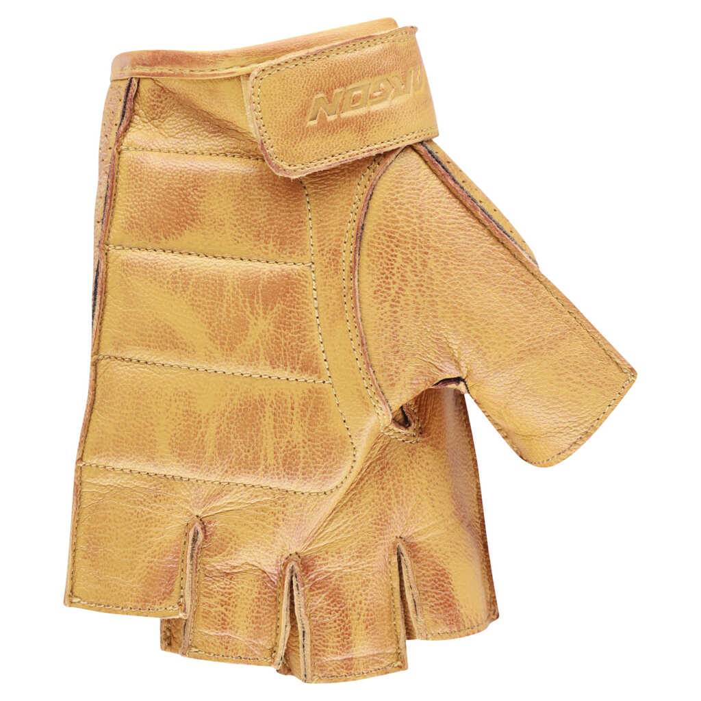 Argon Riot Leather Fingerless Gloves - Tawny