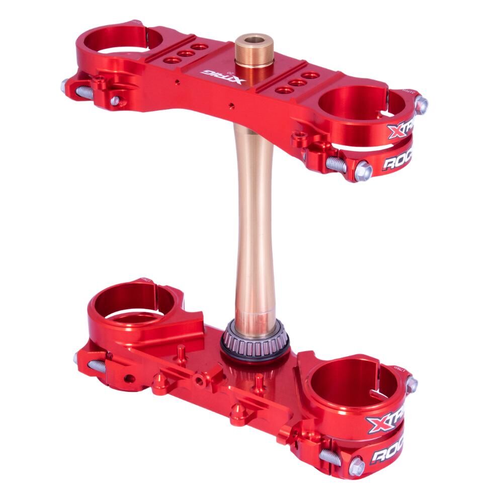 Xtrig Honda Triple Clamps ROCS Tech Offset 22mm - Red