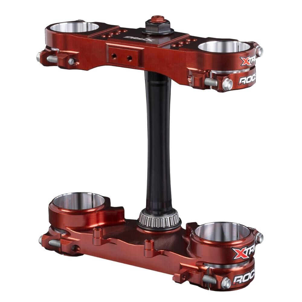 Xtrig Triple Clamps ROCS Pro Offset 20-22mm - Brown