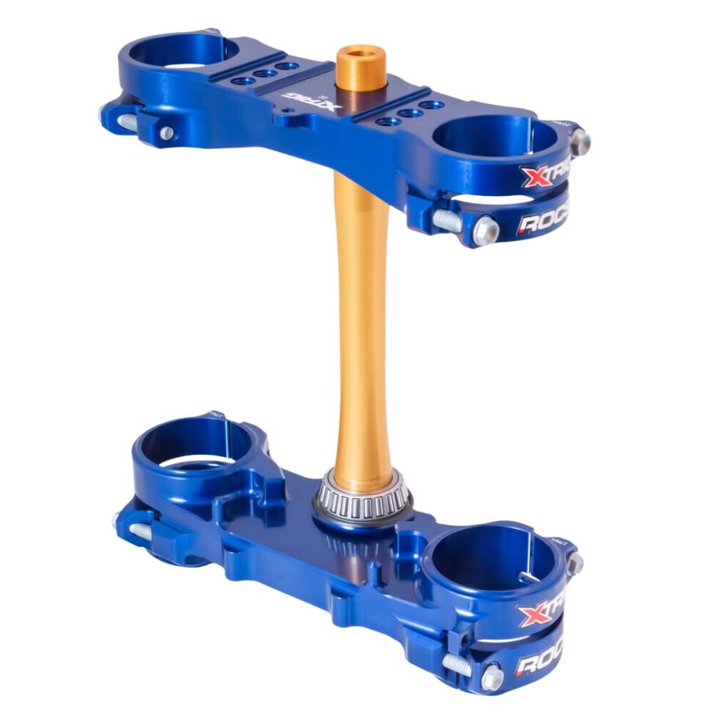 Xtrig Triple Clamps ROCS Tech Offset 25mm - Blue