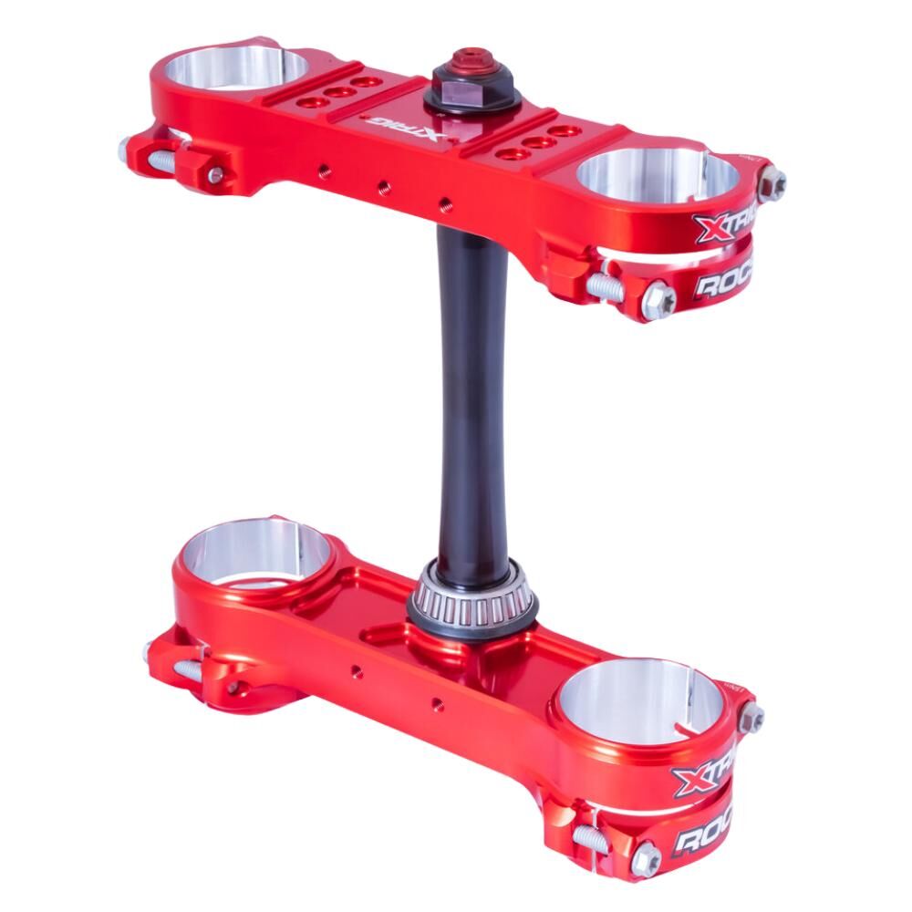 Xtrig Triple Clamps ROCS Pro Offset 18-20mm - Red