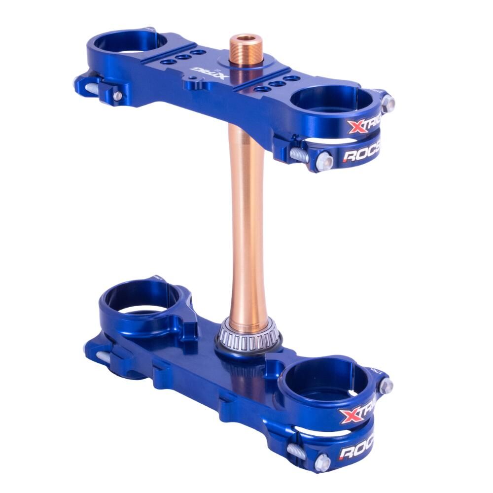 Xtrig Triple Clamps ROCS Tech Offset 22mm - Blue