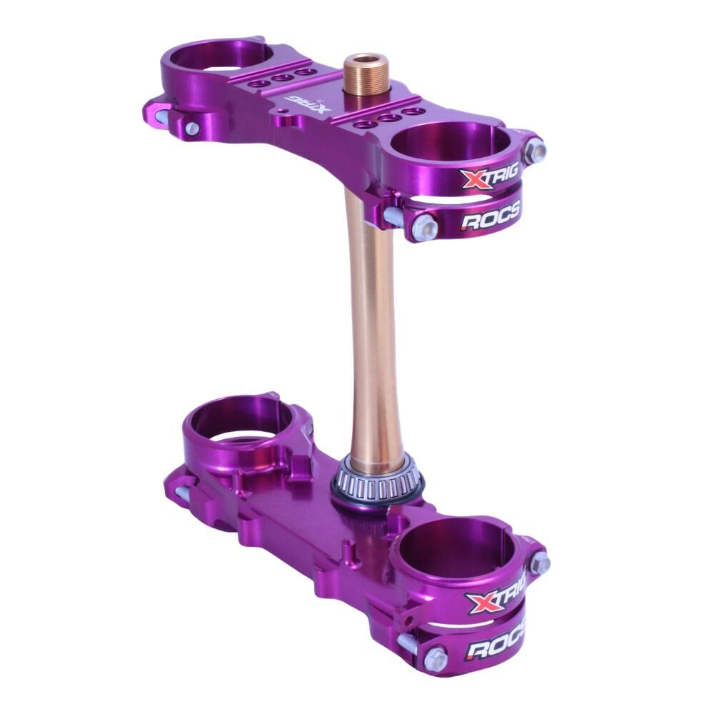 Xtrig Triple Clamps ROCS Tech Offset 25mm - Purple