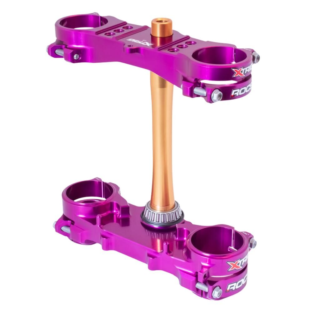 Xtrig Triple Clamps ROCS Tech Offset 25mm - Purple