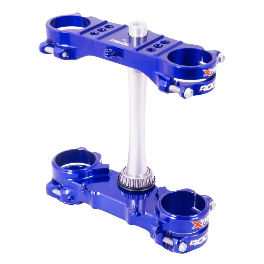 Xtrig Triple Clamps ROCS Tech Offset 23mm - Blue