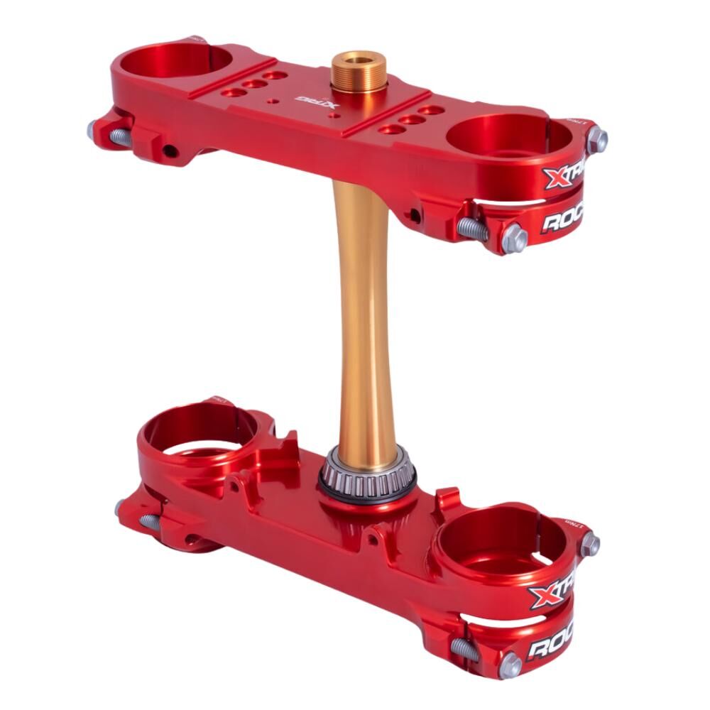 Xtrig Triple Clamps ROCS Tech Offset 24mm - Red