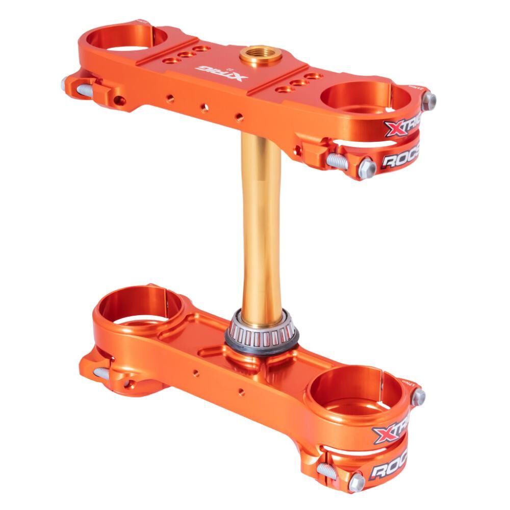 Xtrig Triple Clamps ROCS Tech Offset 14mm - Orange