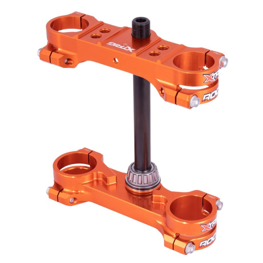 Xtrig Triple Clamps ROCS Tech Offset 22mm - Orange