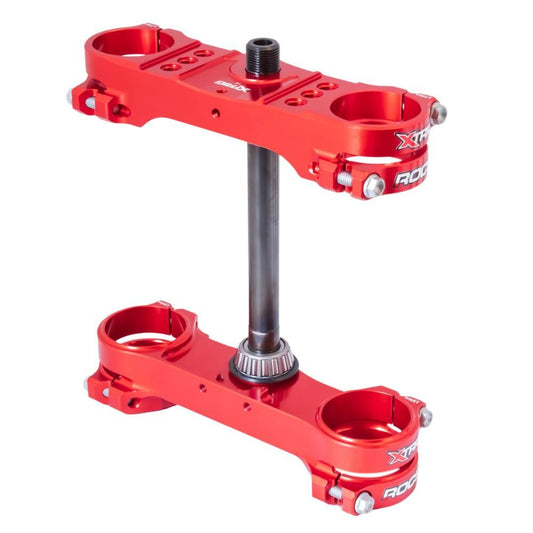 Xtrig Triple Clamps ROCS Tech Offset 14mm - Red