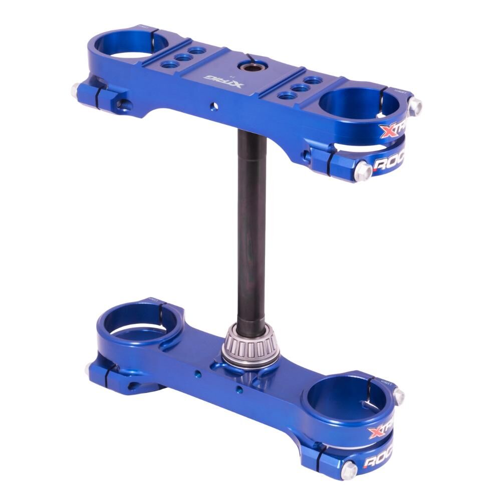 Xtrig Triple Clamps ROCS Tech Offset 14mm - Blue
