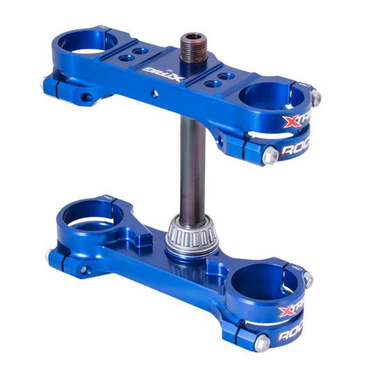 Xtrig Triple Clamps ROCS Tech Offset 22mm - Blue