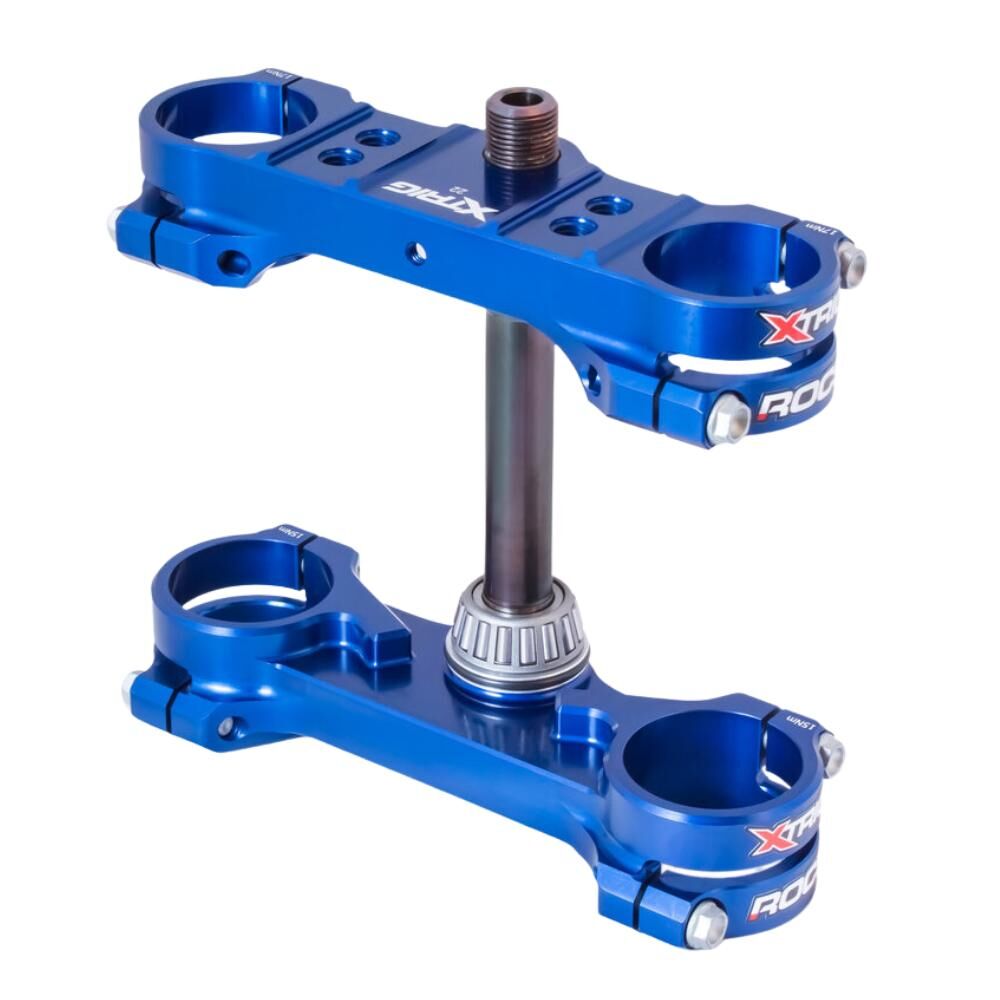 Xtrig Triple Clamps ROCS Tech Offset 22mm - Blue