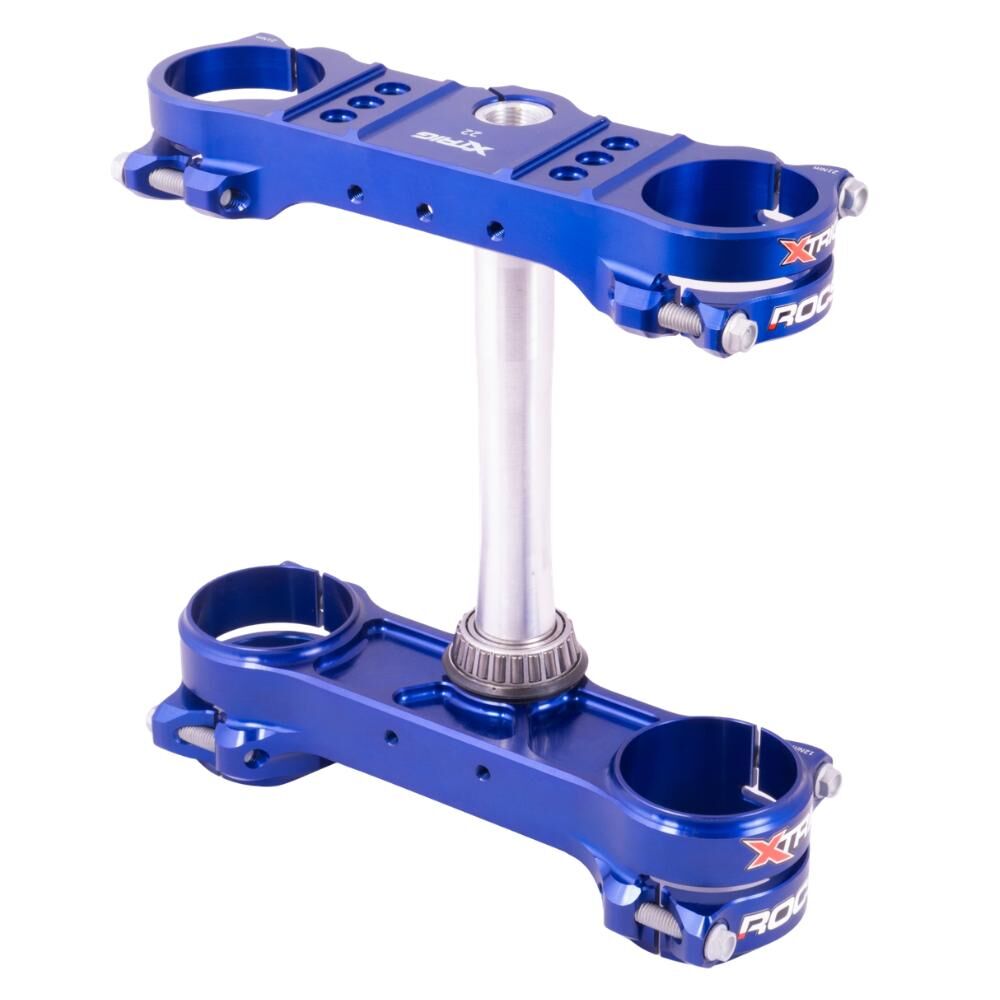Xtrig Triple Clamps ROCS Tech Offset 22mm - Blue