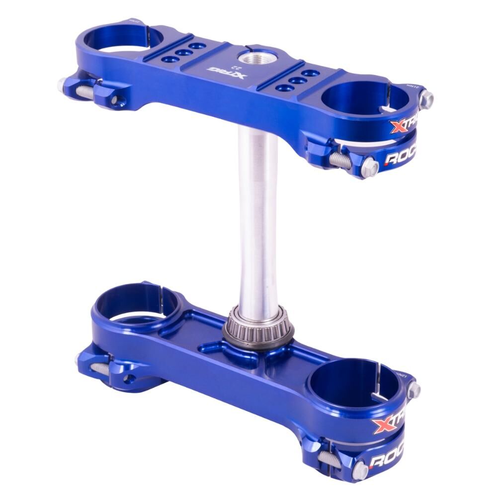 Xtrig Triple Clamps ROCS Tech WP48 Offset 22mm - Blue