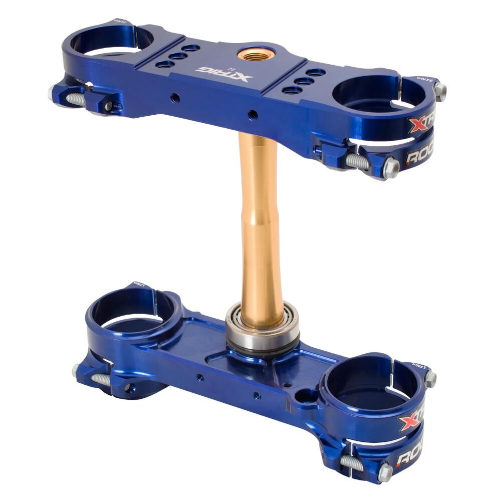 Xtrig Triple Clamps ROCS Tech Offset 22mm - Blue