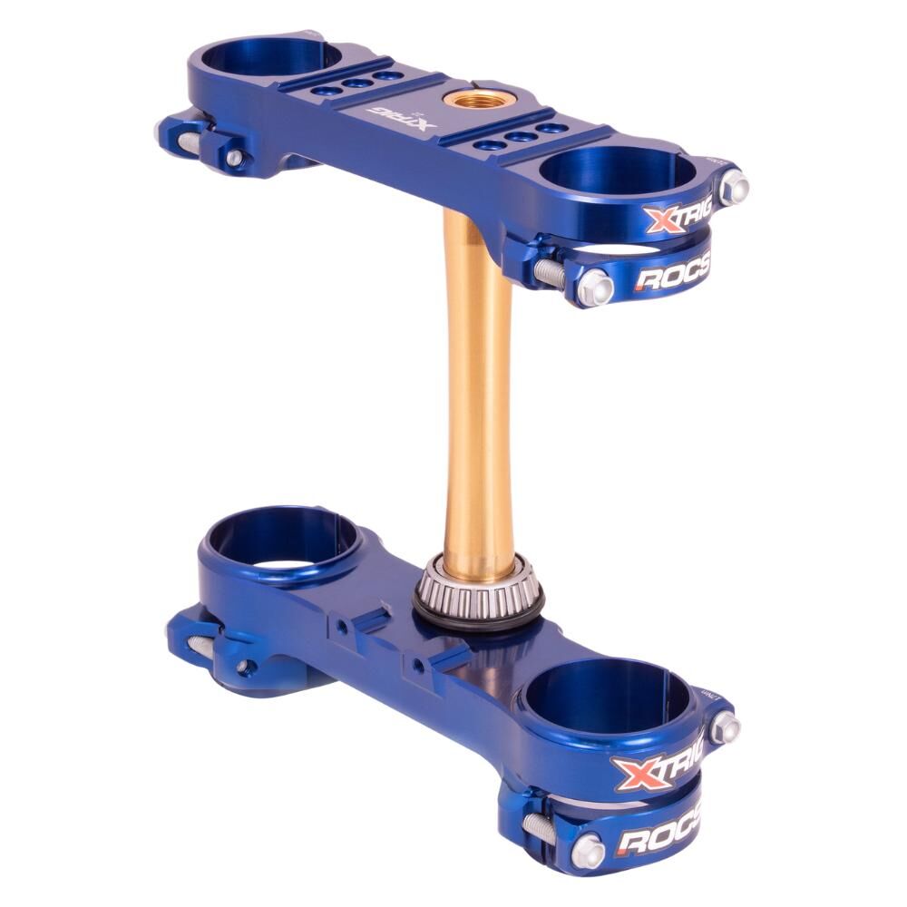 Xtrig Triple Clamps ROCS Tech Offset 22mm - Blue