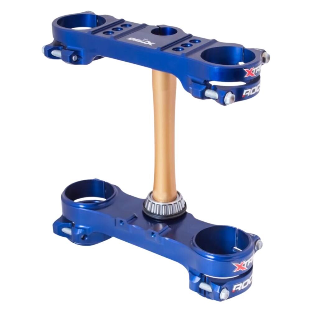 Xtrig Triple Clamps ROCS Tech Offset 24mm - Blue