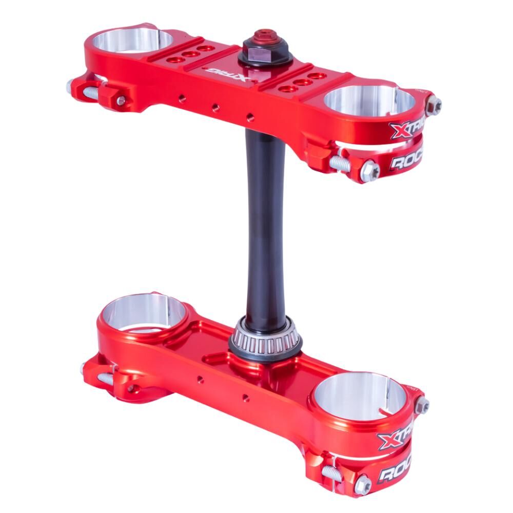 Xtrig Triple Clamps ROCS Pro Offset 20-22mm - Red