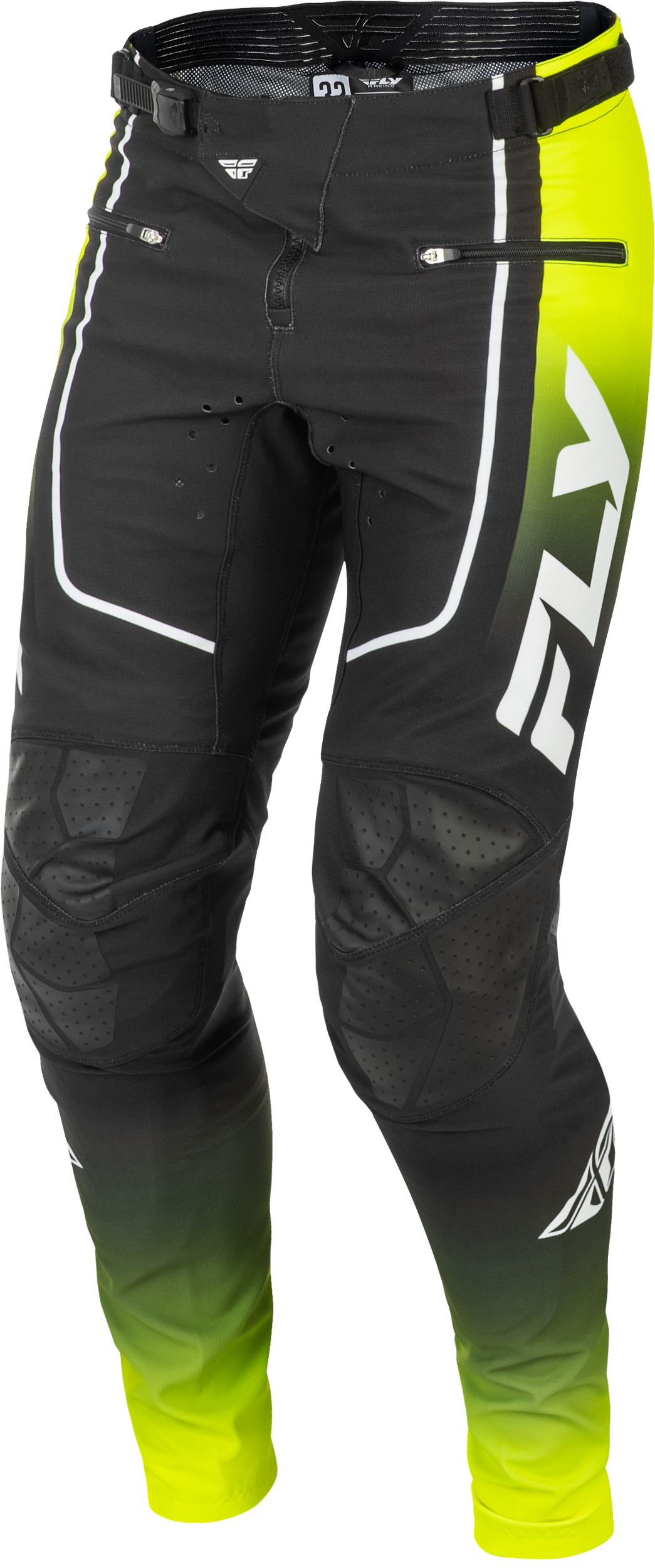 Fly Youth Rayce MTB Pants - Yellow / Black