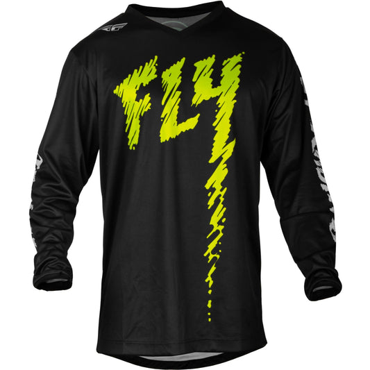Fly MX24 Youth F-16 Jersey - Black Neon Green