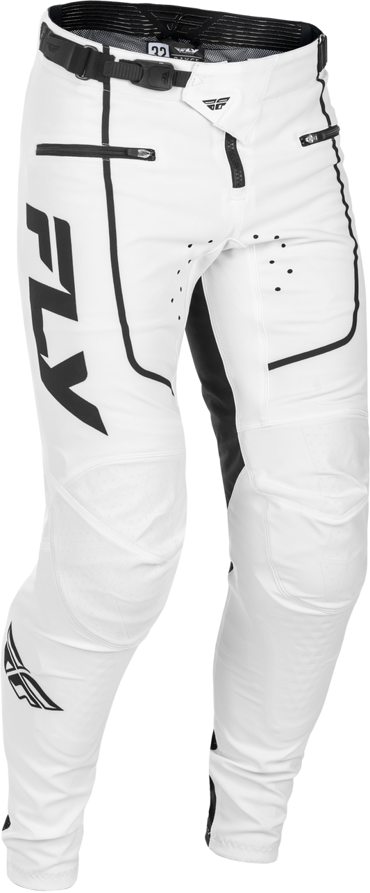 Fly Youth Rayce MTB Pants - White / Black