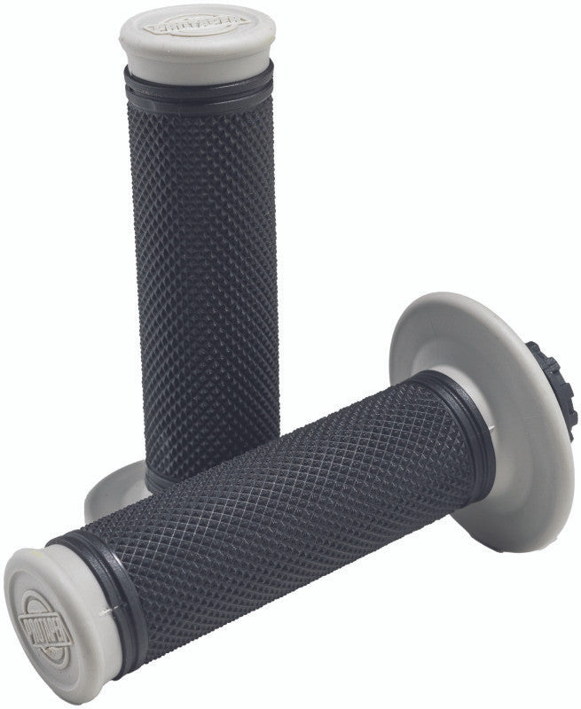 Protaper Pro Clamp-On Full Diamond Grips - Grey / Black