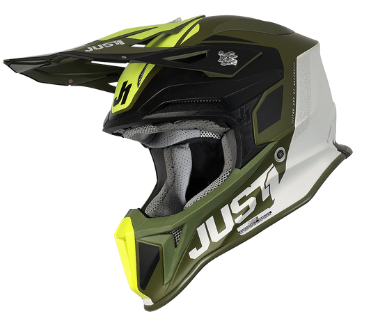 Just 1 J18 MIPS Pulsar Helmet - Green / Black / White