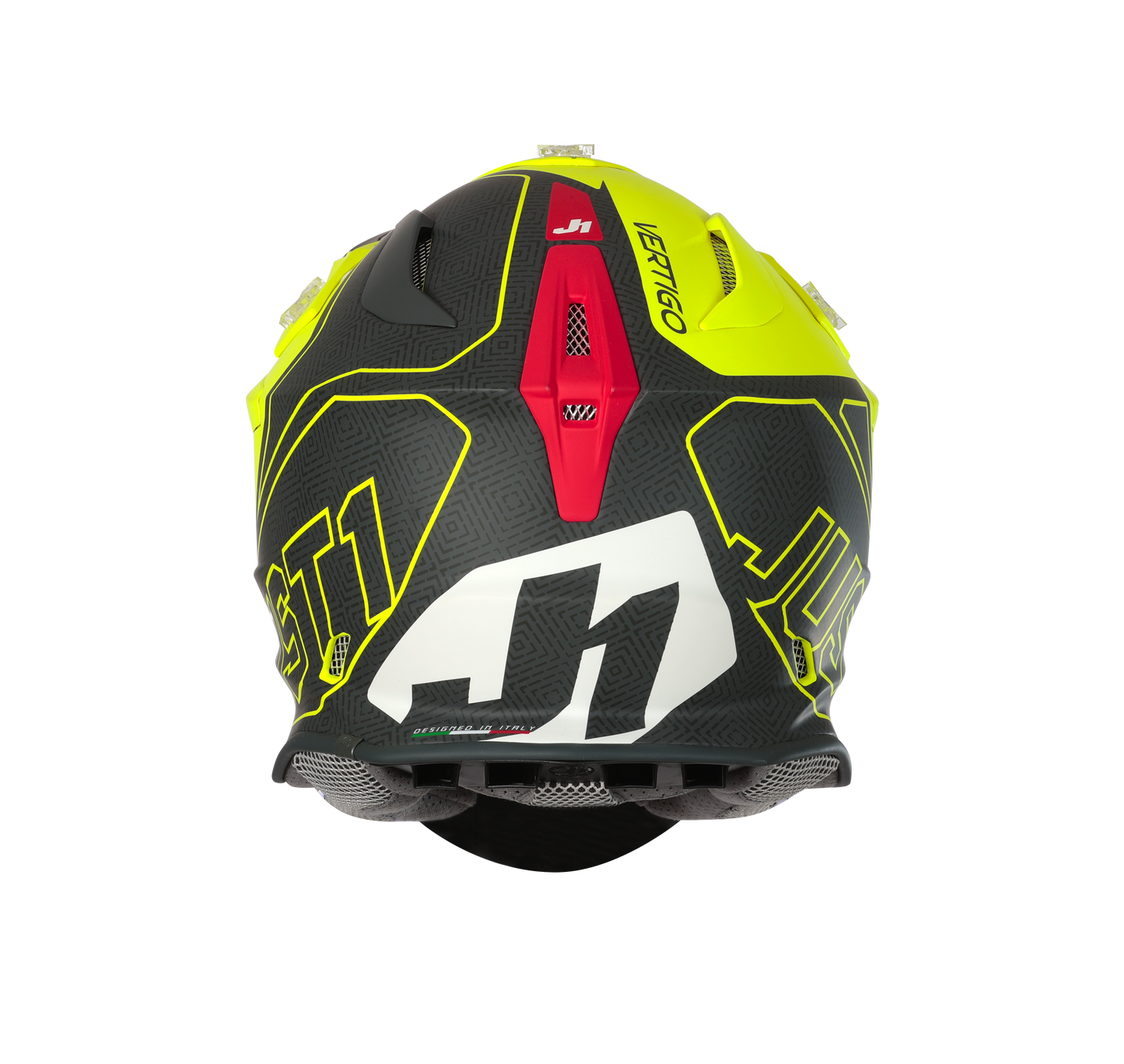 Just 1 J18 MIPS Vertigo Helmet - Red / Grey / Yellow