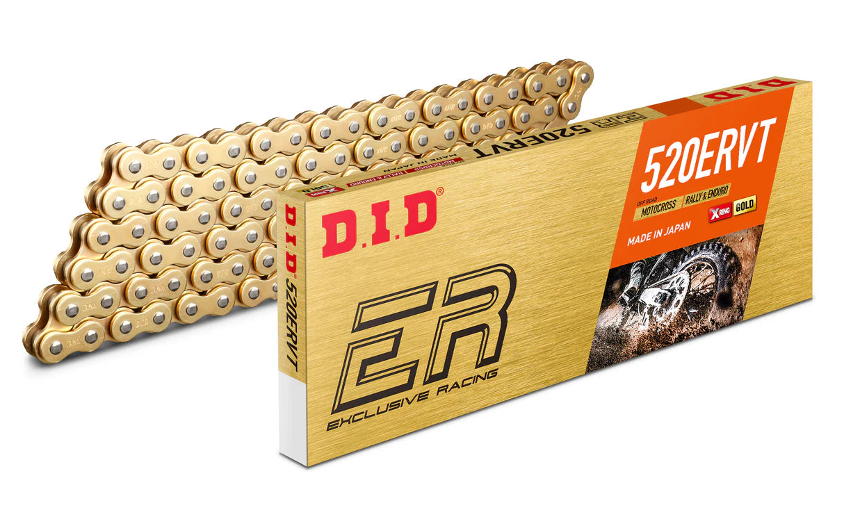 D.I.D Enduro Race X-Ring Drive Chain 520ERVT G 120L FB - Gold