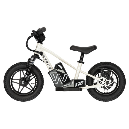 Wired Electric Balance Bike 12" MKII White