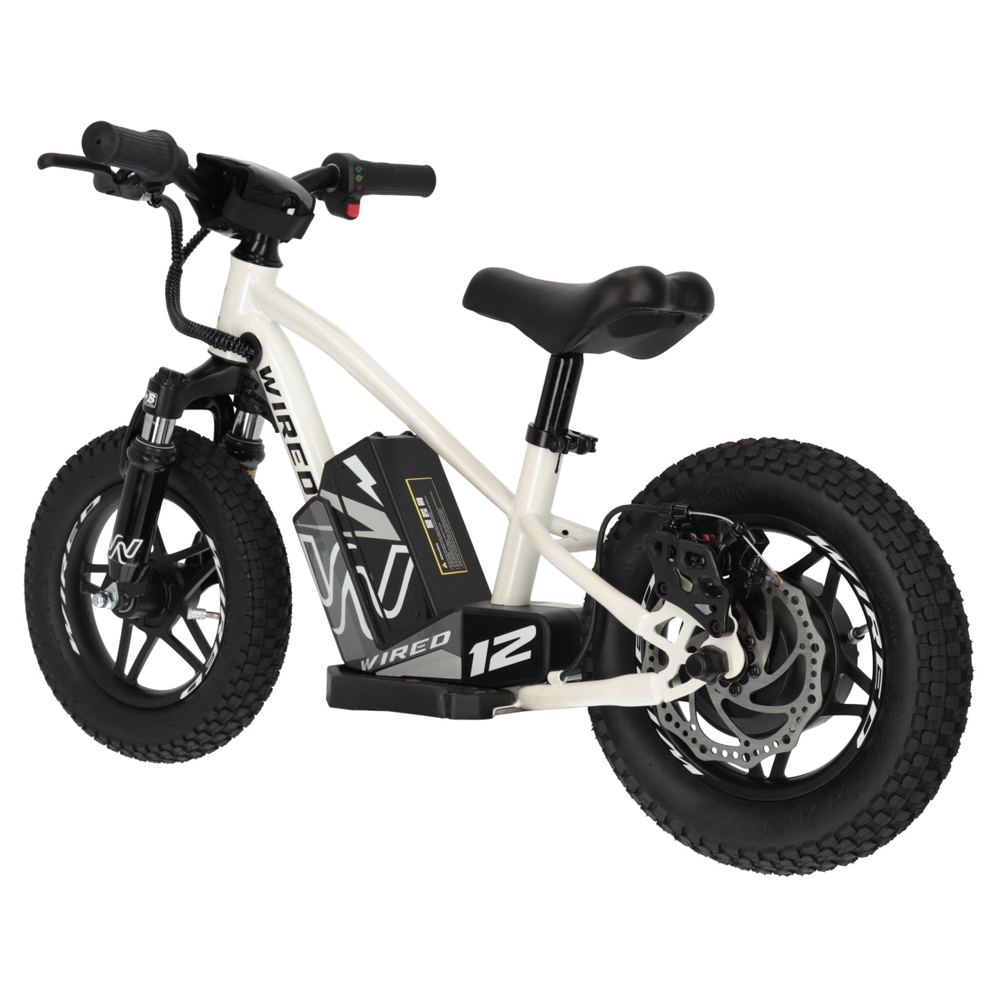 Wired Electric Balance Bike 12" MKII White