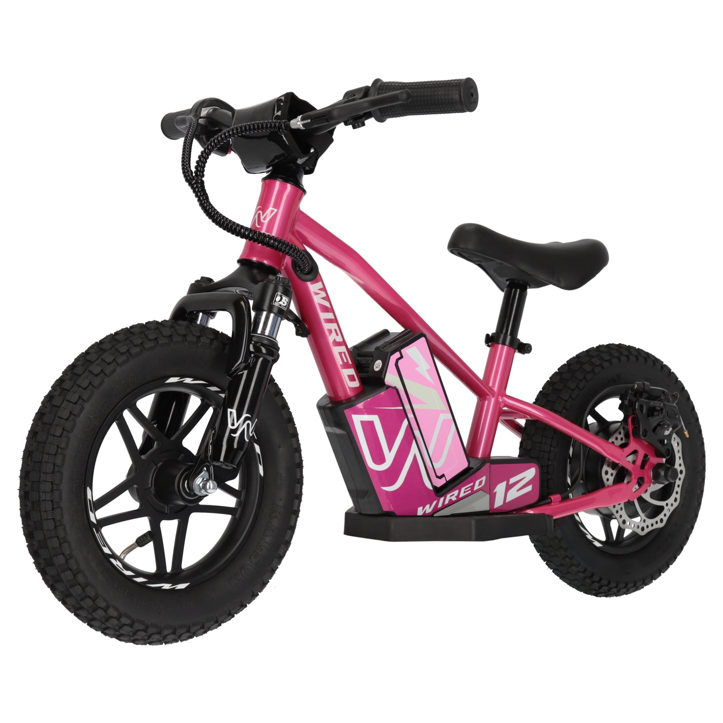 Wired Electric Balance Bike 12" MKII Pink