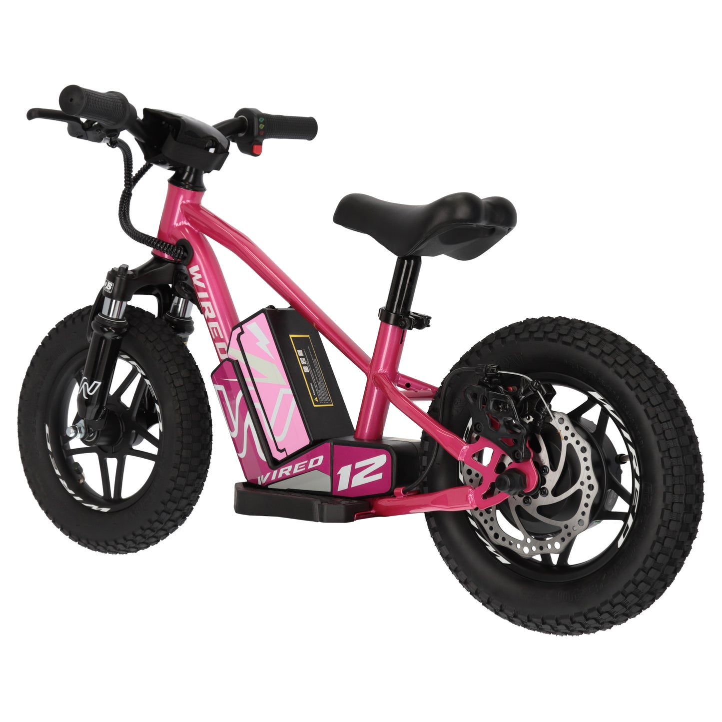 Wired Electric Balance Bike 12" MKII Pink