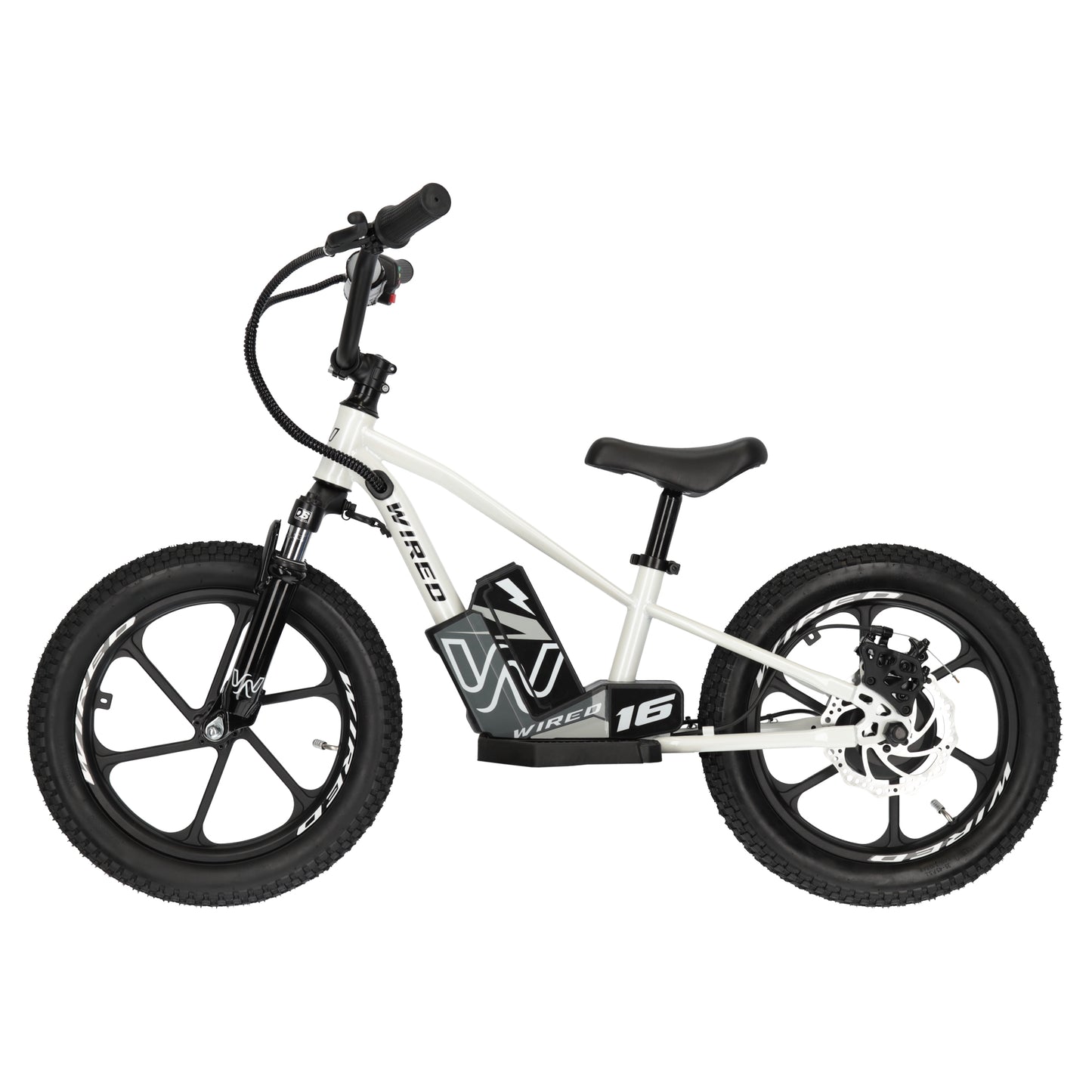 Wired Electric Balance Bike 16" MKII White